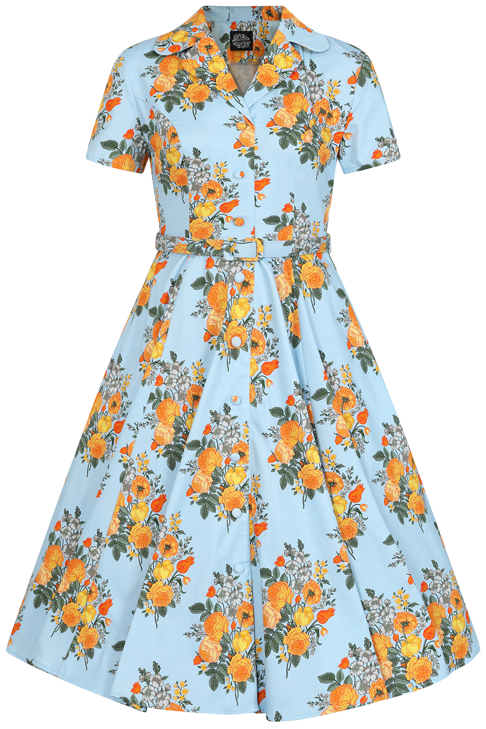 Hallie Floral Swing Dress in Extended Sizing